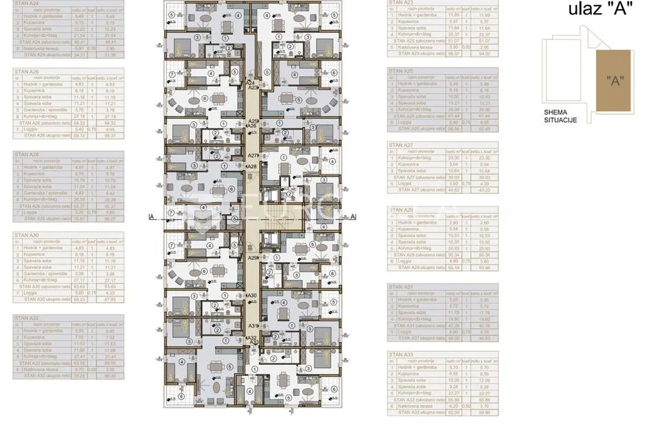 rijeka, srdoči, novogradnja, dvosoban stan 51,36 m², zgrada a, stan a 24 - slika 10