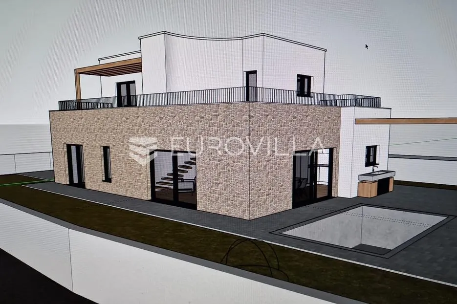 vodice, novogradnja, kuća s bazenom, 176,40 m² - slika 12
