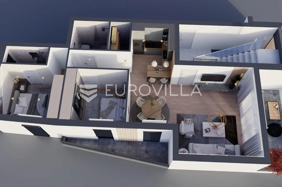 šibenik, brodarica komforan stan 84,3 m² s vrtom i garžom - slika 4