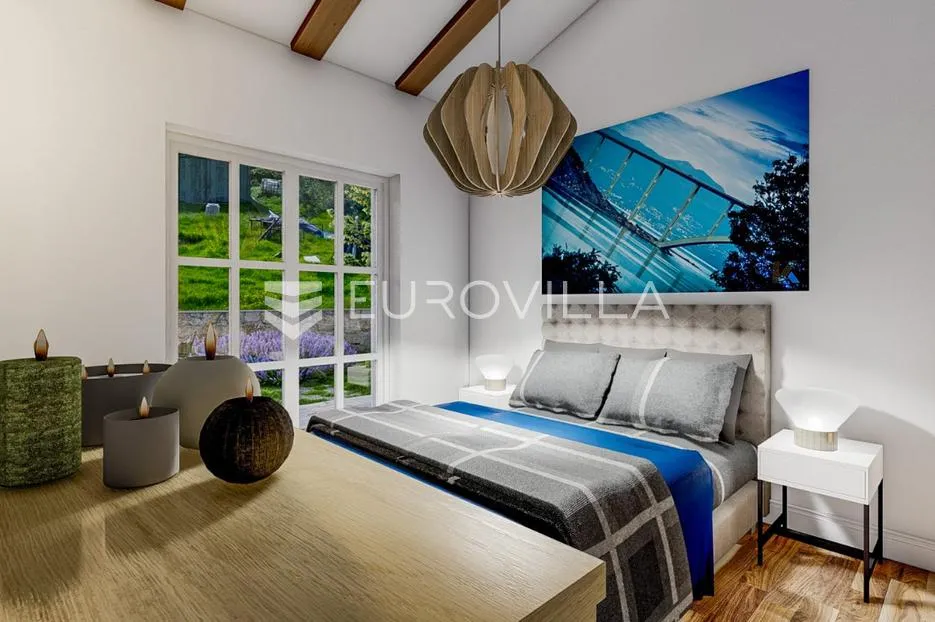 krk, lindrići, prekrasna mediteranska vila s bazenom i pogledom na more - slika 4