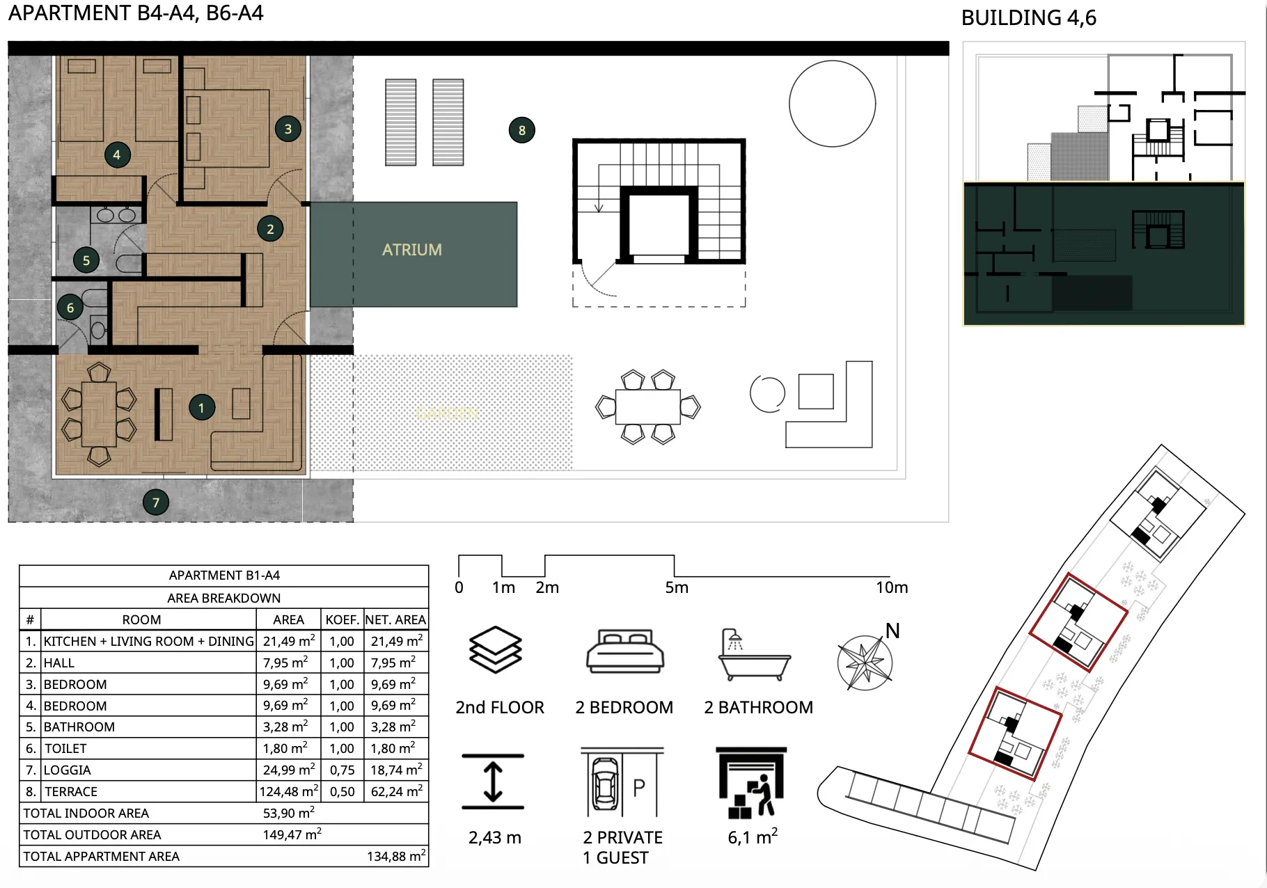sveta nedelja meridian one, luksuzan trosoban penthouse 135 m² - slika 29