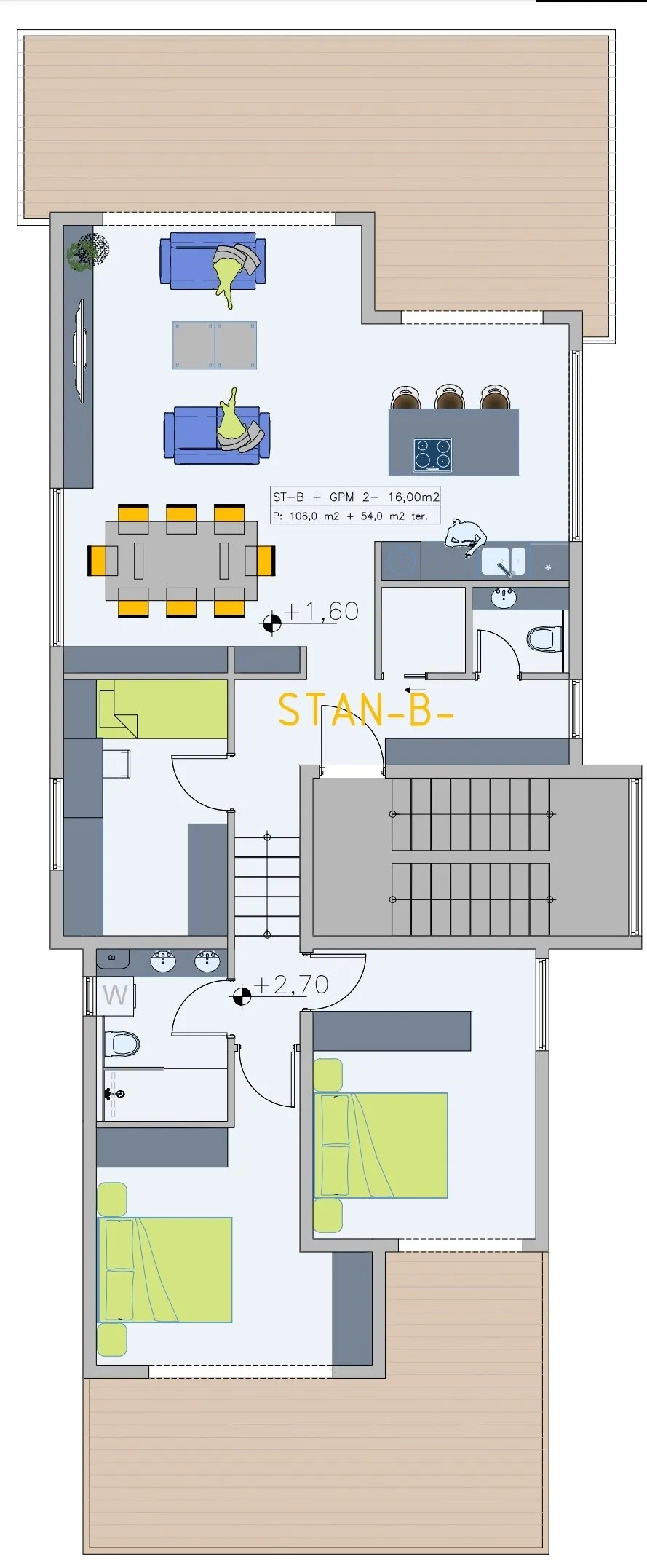 zagreb, srebrnjak, luksuzan stan u modernoj vili 157 m² - slika 10