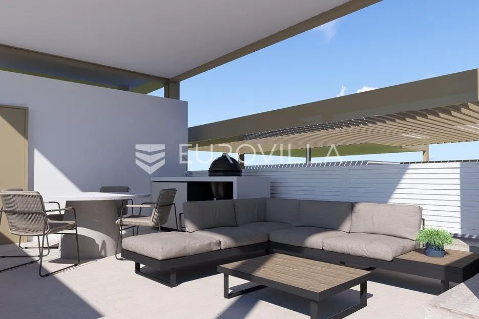 grebaštica, luksuzan penthouse s bazenom i pogledom na more, prvi red do mora, 110,54 m² - slika 21