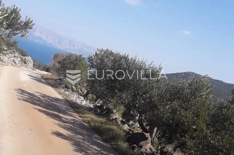 hvar, zastražišće, poljoprivredno zemljište, s pogledom na more - slika 3