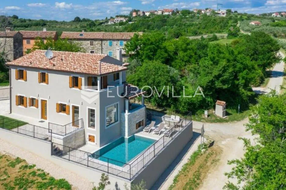istra, buje, istarska kuća s bazenom i panoramskim pogledom - slika 6