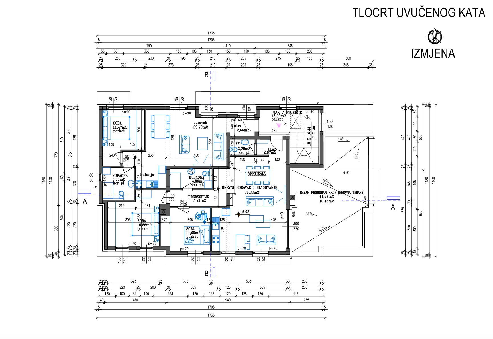 varaždin, centar, moderan stan površine 180,46 m² - slika 13