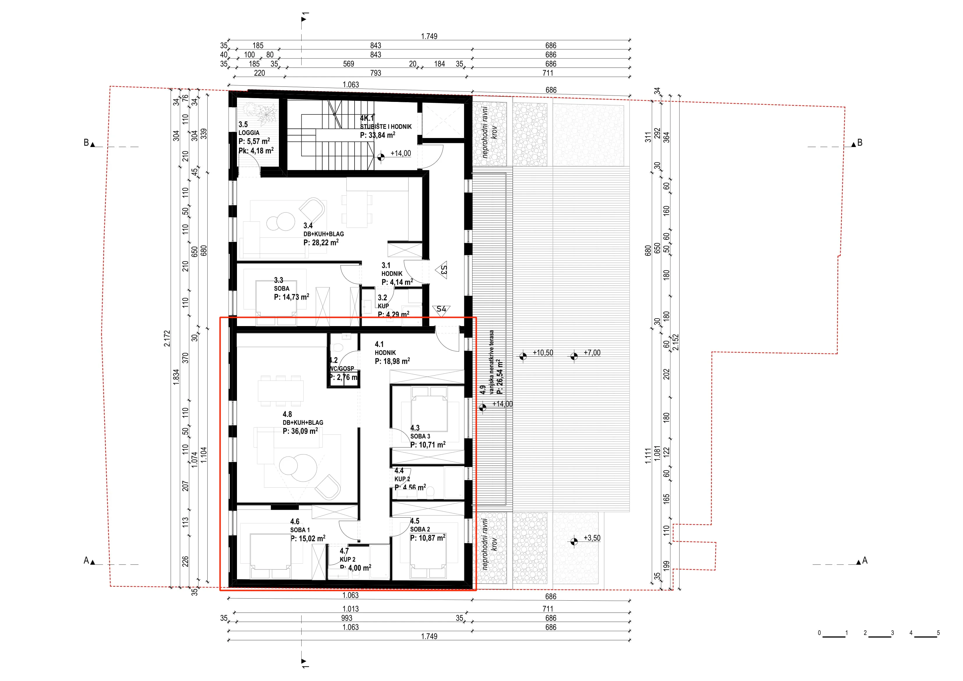 zagreb, črnomerec, novogradnja, luksuzan četverosoban stan 109,62 m² - slika 6