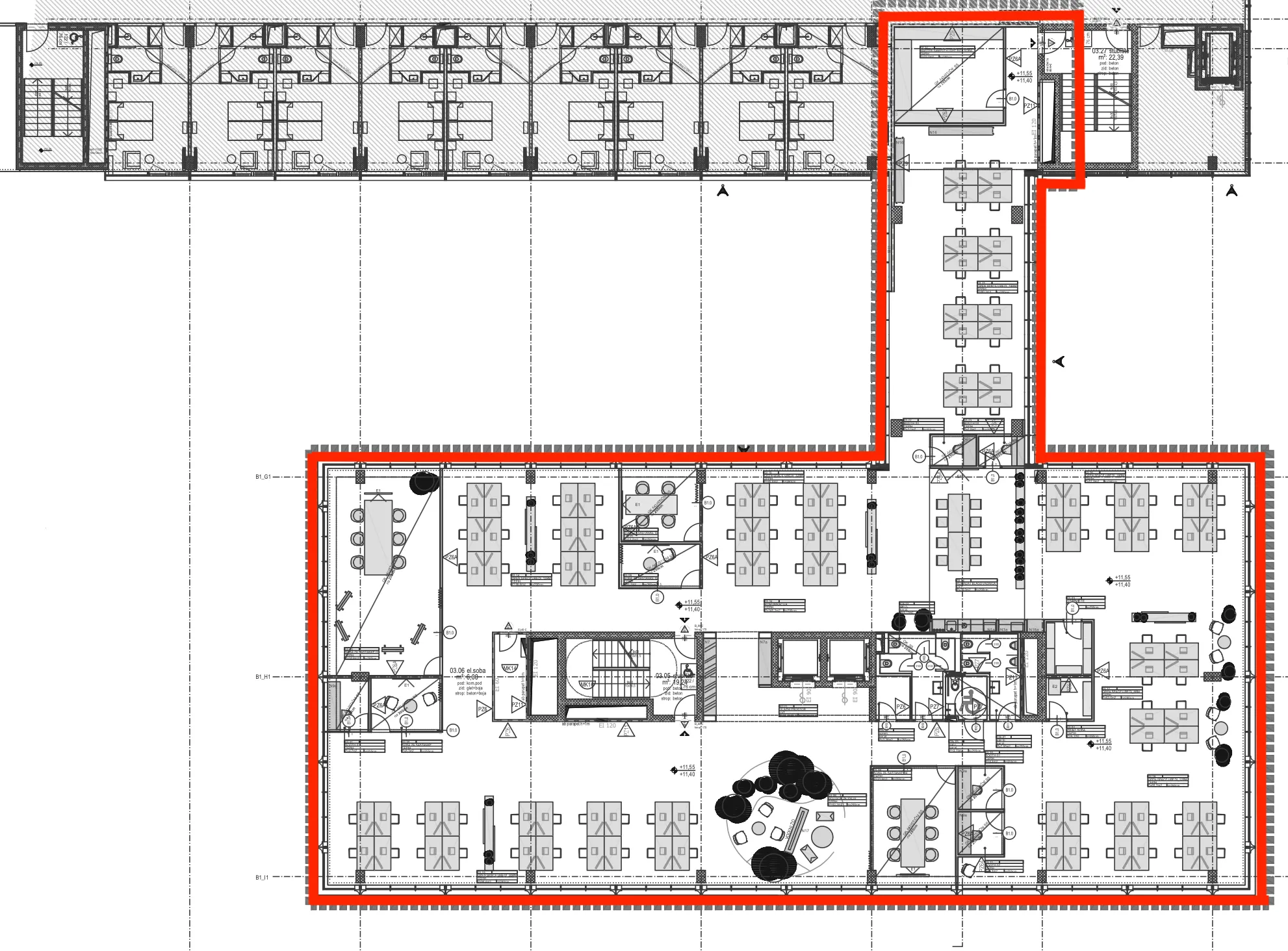 zagreb, buzin, poslovni prostor 960 m² na 3. katu novije poslovne zgrade - slika 8