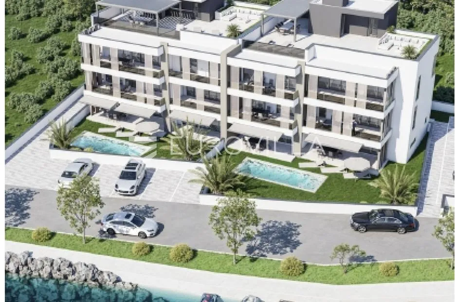 zadar, zaton, luksuzni penthouse apartman prvi red do mora - slika 3