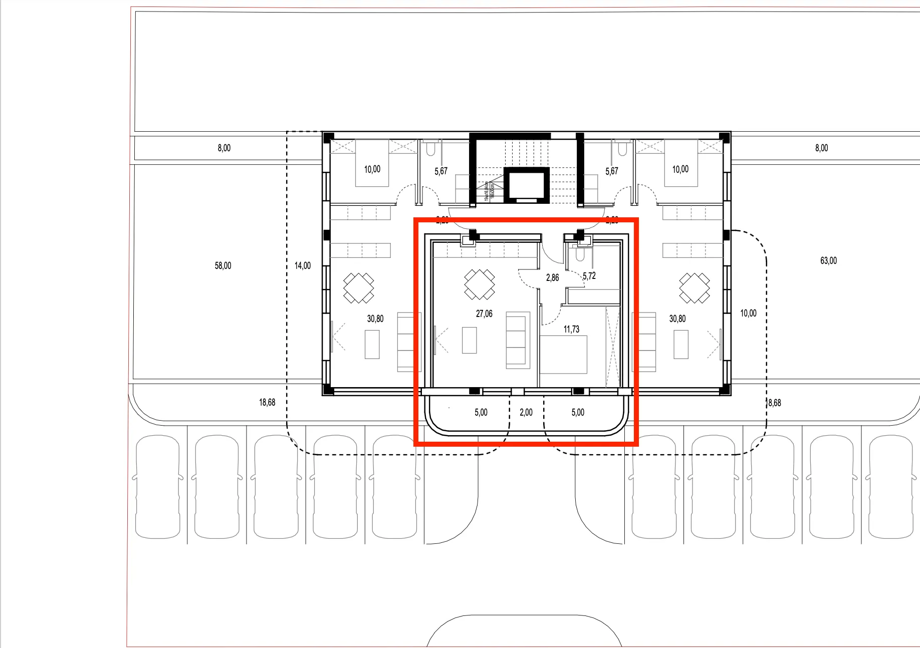 brodarica, novogradnja, jednosoban stan s pogledom na more, 71,98 m² - slika 13