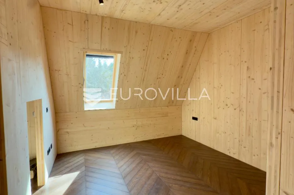 mrkopalj, brestova draga, moderna a, frame kuća u šumi sa saunom - slika 10