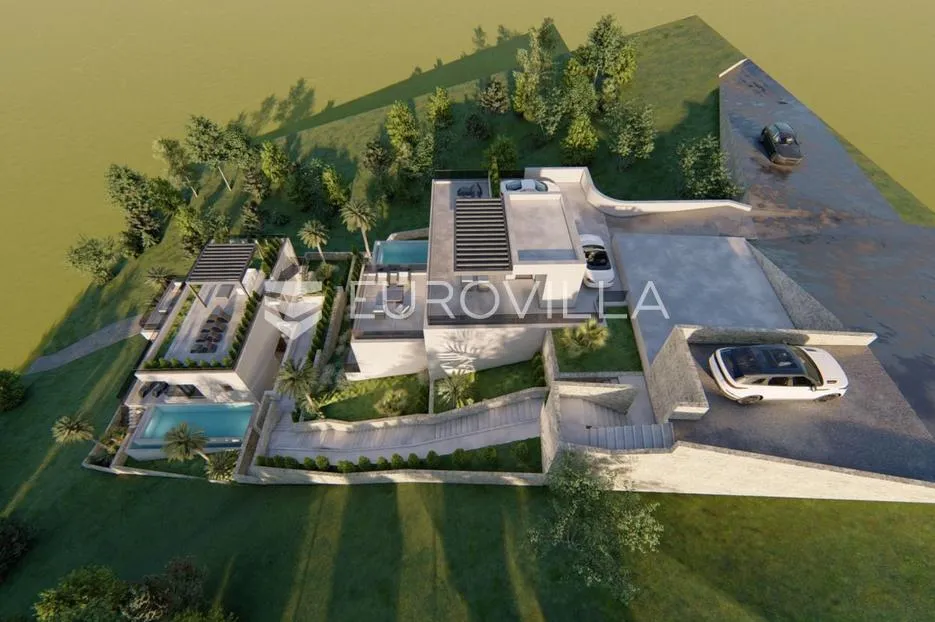 omiš, građevinsko zemljište s dozvolom za gradnju dvije vile - slika 17