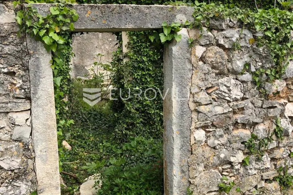 istra, puntera, kamena kuća za adaptaciju s predivnim pogledom na otok cres prilika - slika 7