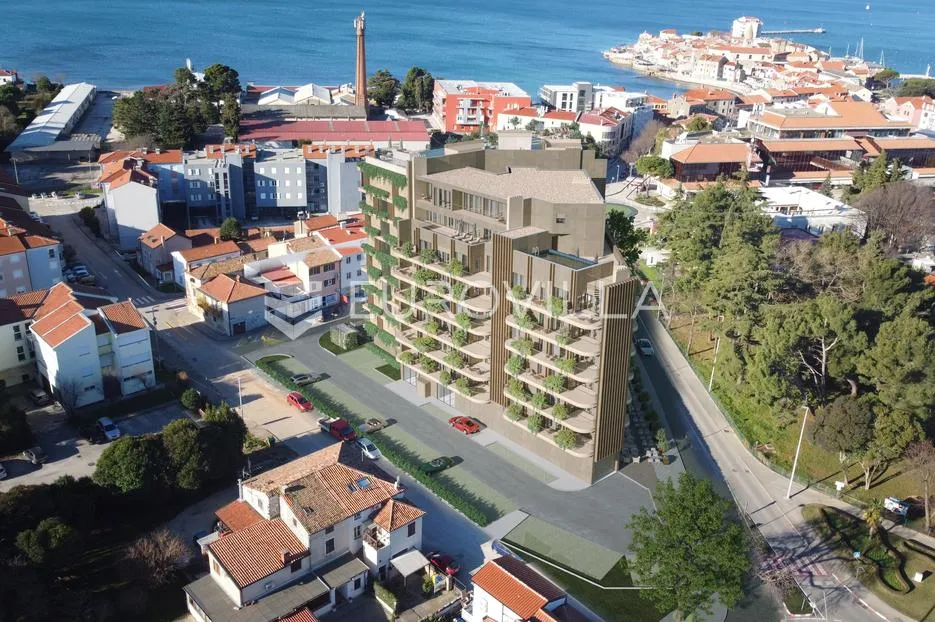istra, umag — green tower residence, moderan jednosoban stan s terasom na 1. katu - slika 49