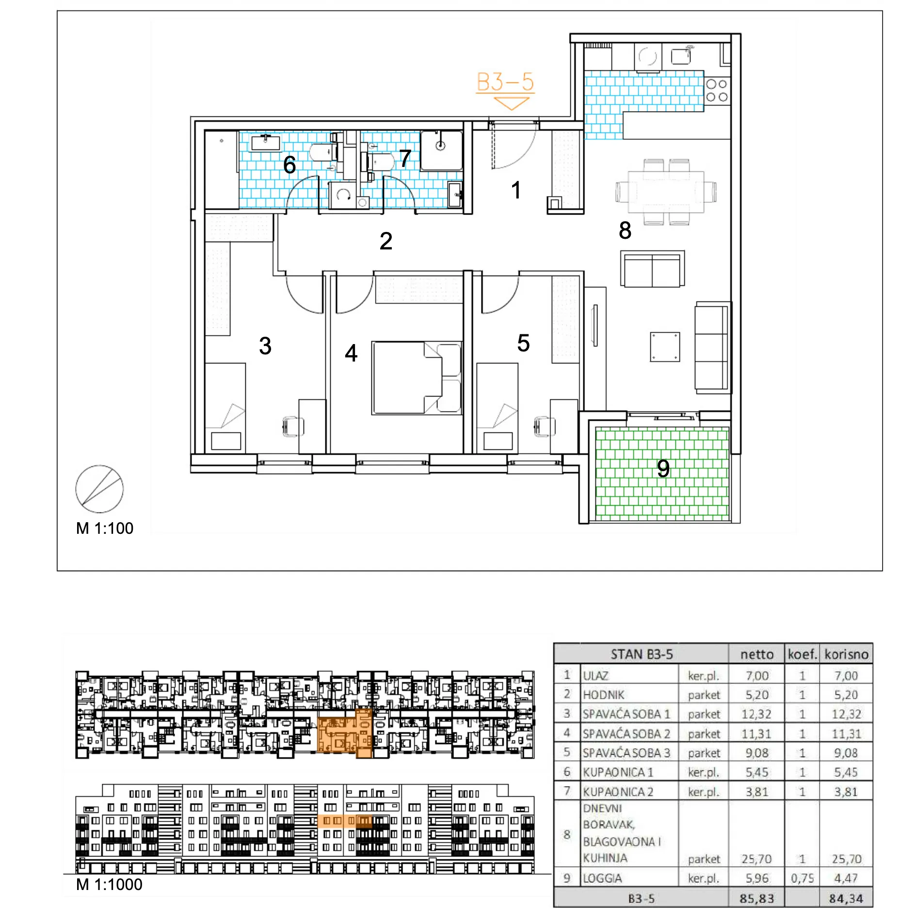 velika gorica, moderan četverosoban stan u novogradnji, 84 m² - slika 6