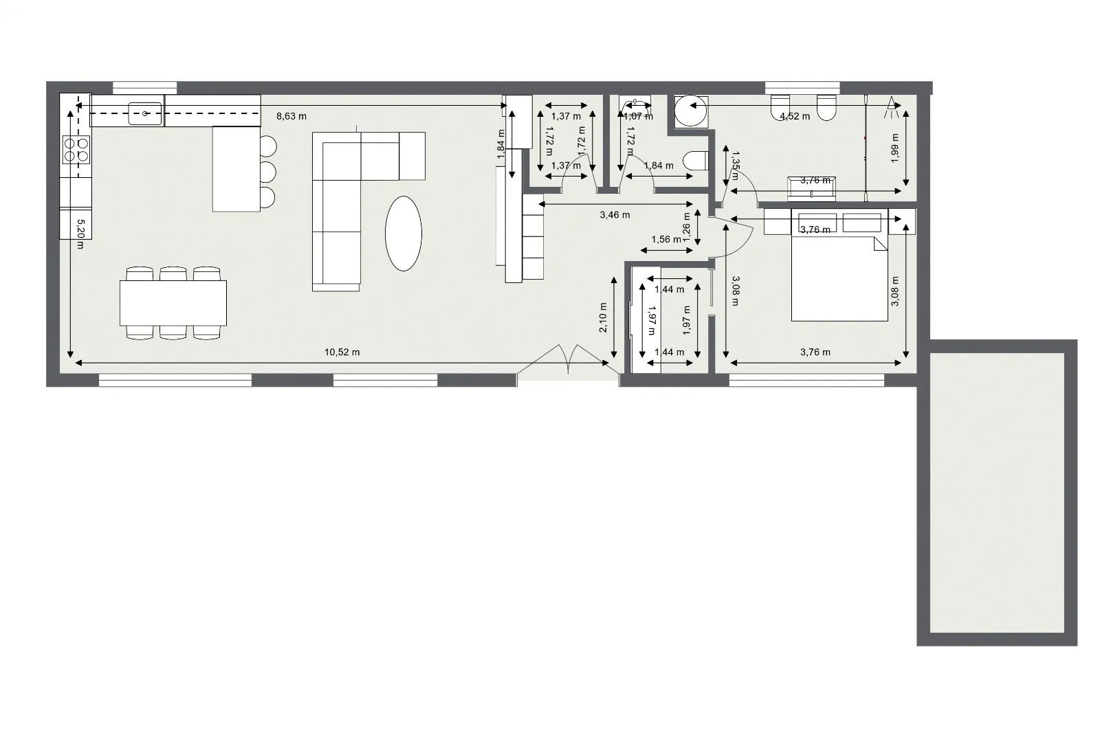 istra, premantura, penthouse s prostranom terasom i otvorenim pogledom na more - slika 15