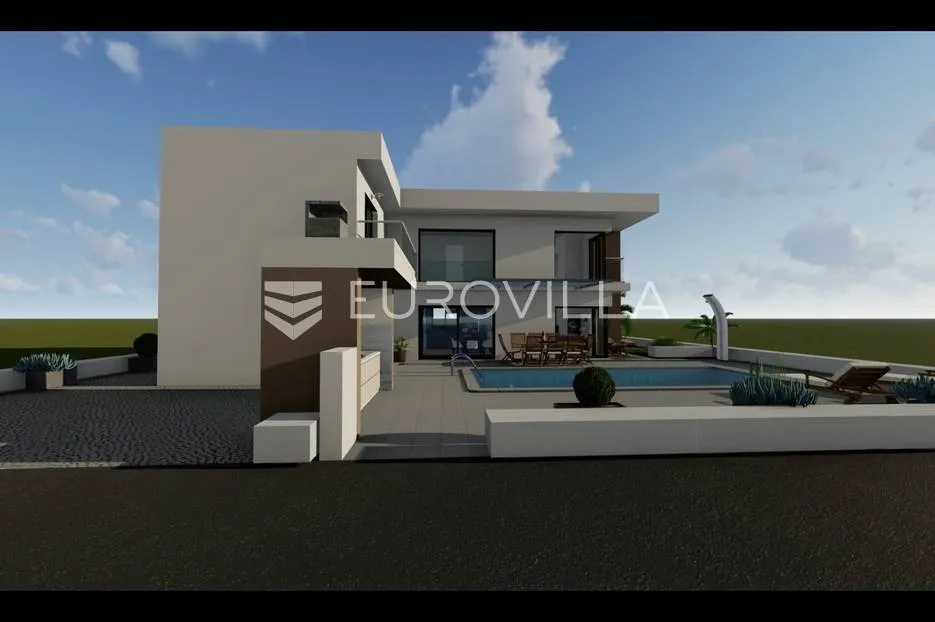 zadar, sabunike, luksuzna vila s bazenom, 200m od mora, novogradnja - slika 5
