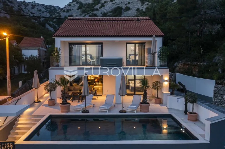 barić draga, ekskluzivna villa prvi red do mora s molom i puzavicom za brod - slika 36