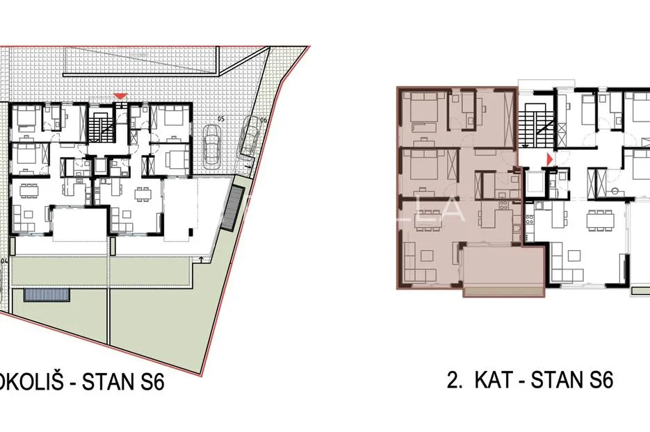 kaštela, luksuzan stan od 101,1 m² na 2. kat s pogledom na more - slika 9
