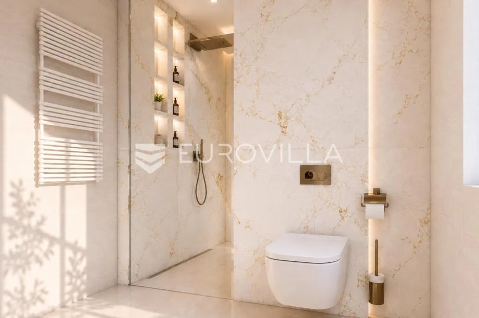 grad cres, centar, luksuzan trosoban stan 115 m² s pogledom na more, odlična lokacija - slika 11