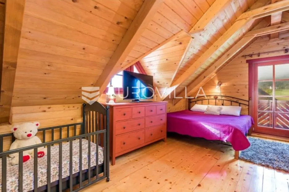 otočac, ličko lešće, drvena kuća za odmor s bazenom sa okućnicom 948 m² - slika 11