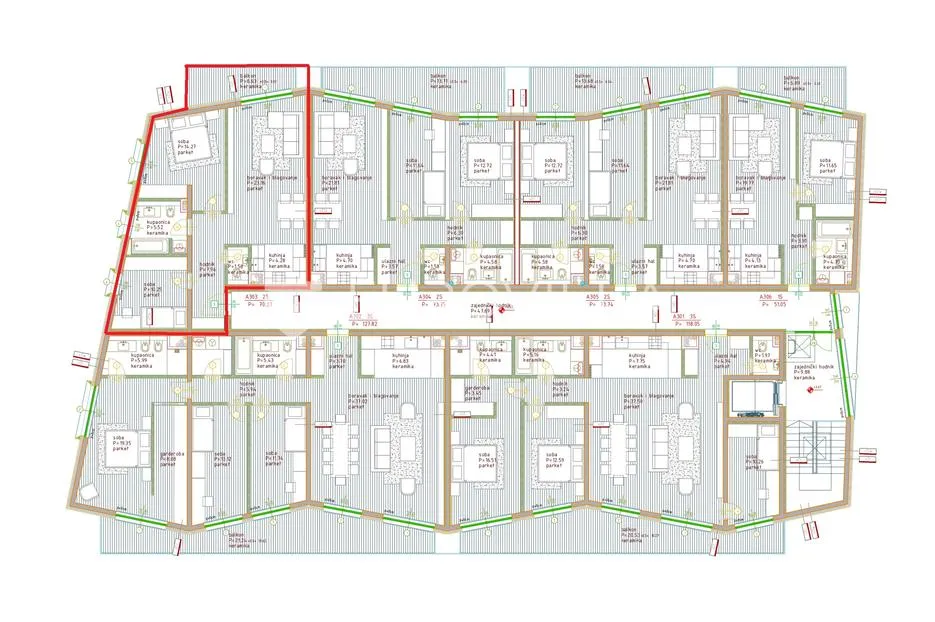istra, poreč, dvosoban stan na 3. katu moderne novogradnje 81 m² - slika 15