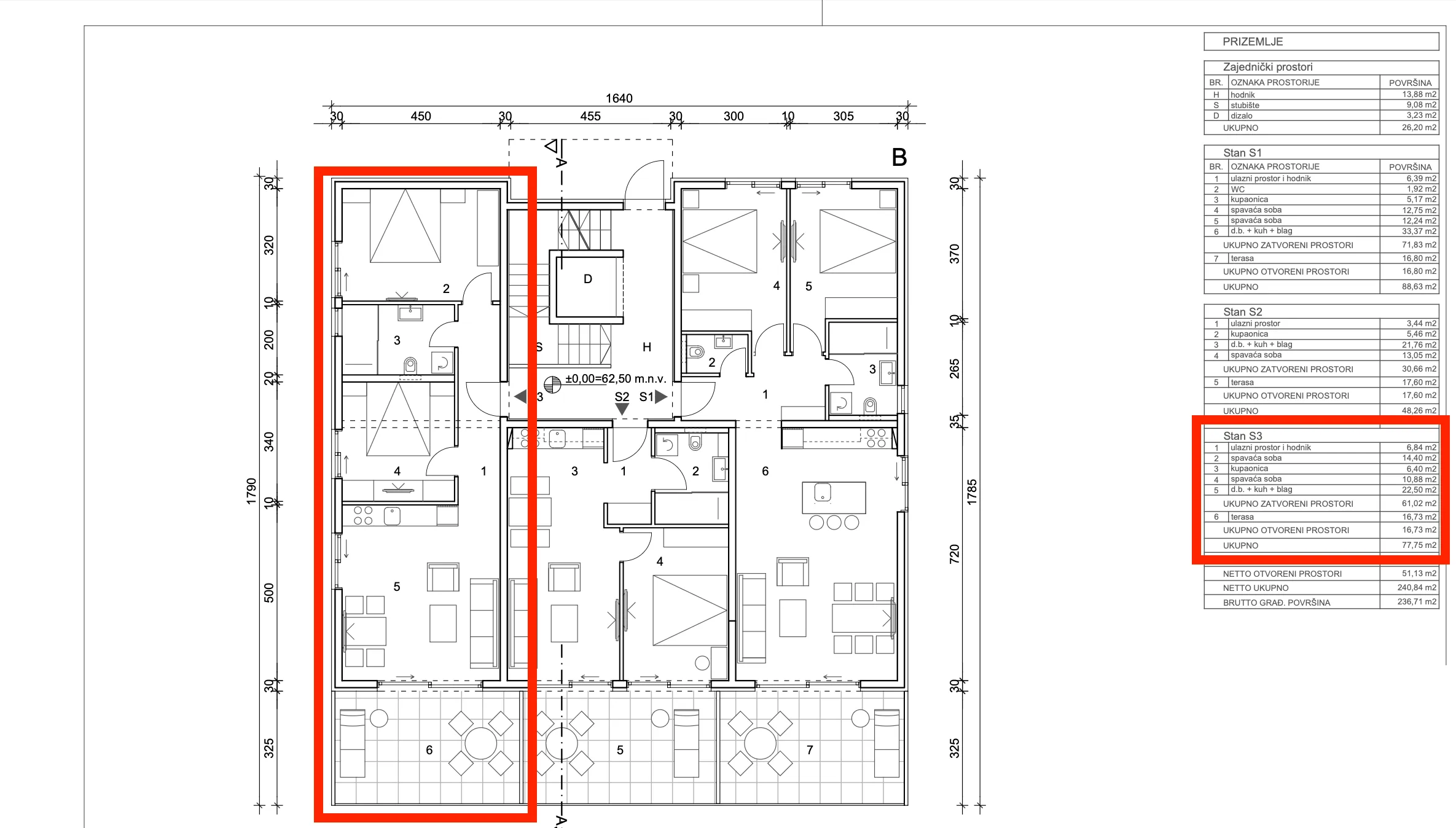 primošten, dvosoban stan na drugom katu s bazenom, 77,39 m² - slika 19
