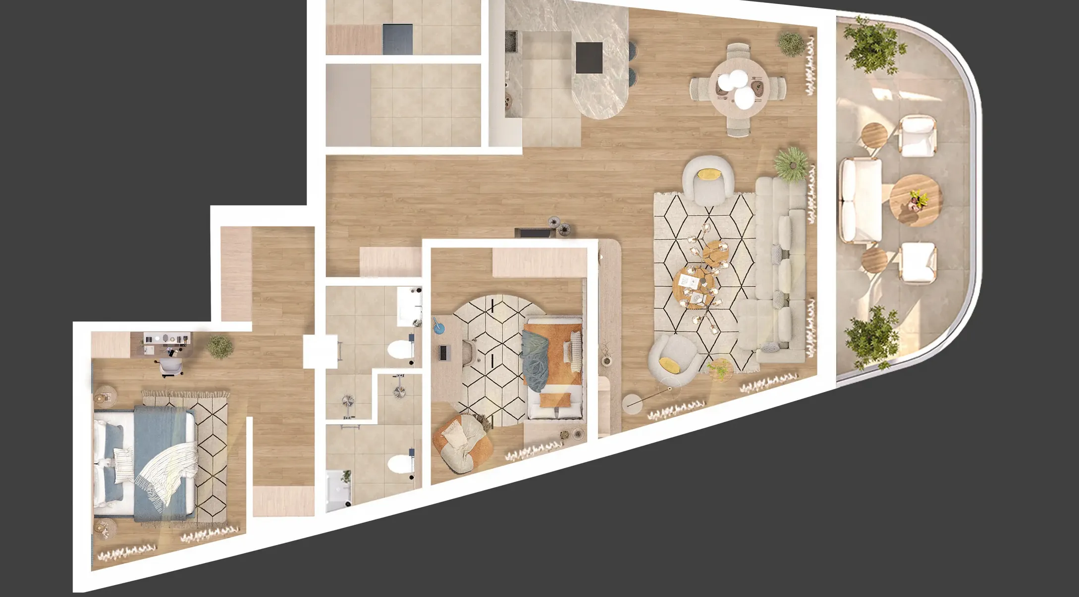 rijeka, kantrida, luksuzan trosoban stan nkp 155 m2, novogradnja - slika 6
