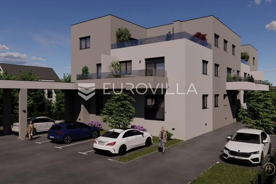 Zagreb, Sveta Klara, KLARA LIVING, trosoban stan 73.23 m², VRT, NOVOGRADNJA