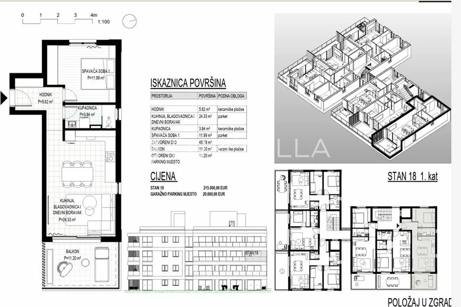 trogir, okrug gornji – apartman s18 na drugom katu neto korisne površine 51 m2 - slika 14