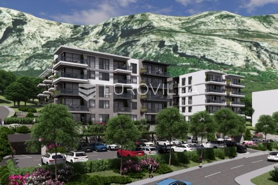 makarska, moderni jednosoban stan s pogledom u novogradnji - slika 1
