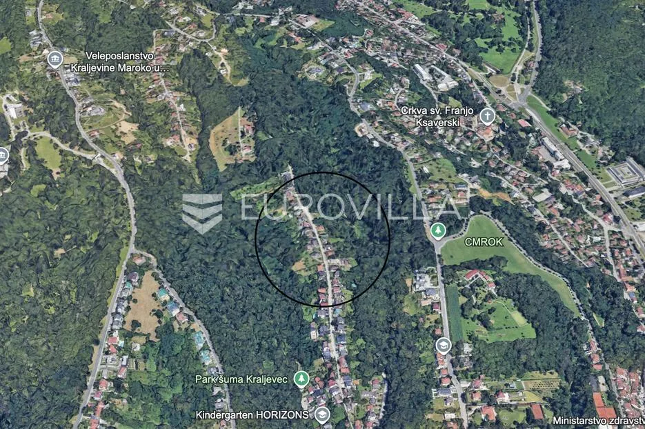 zagreb, kraljevec, zemljište 2168 m2, projekt s tri stana - slika 1