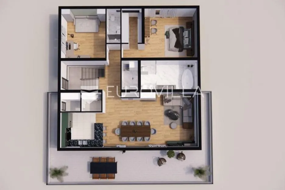zagreb, vrapče, prekrasan penthouse nkp 220,07m2 - slika 13