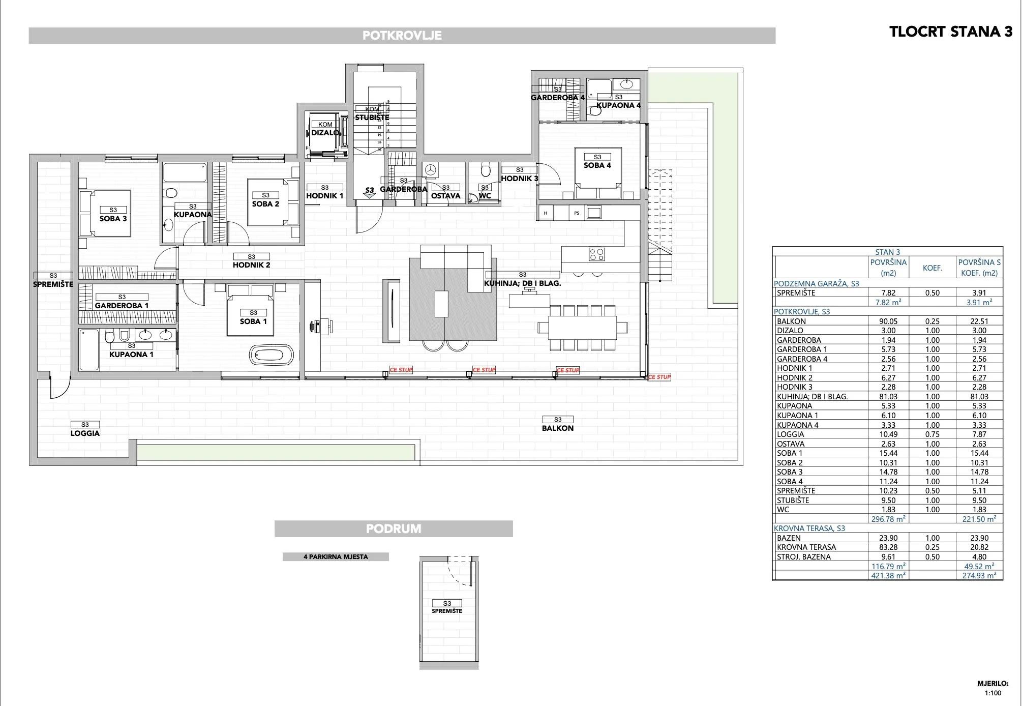 opatija, luksuzan penthose s otvorenim pogledom na kvarner, 274,93 m² - slika 15