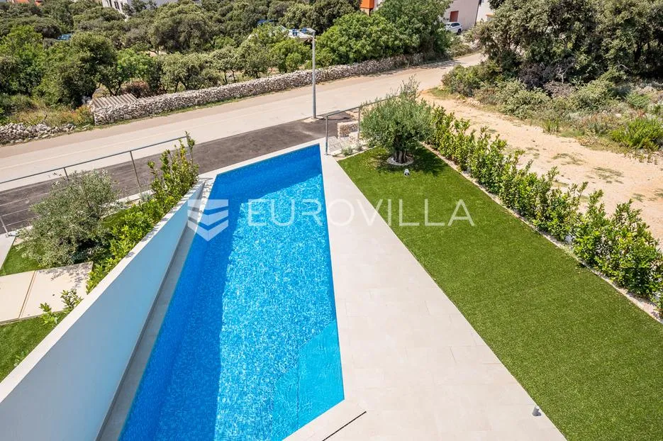 pag, mandre, trosoban stan u luksuznoj vili s privatnim bazenom i pogledom na more 130 m² - slika 39