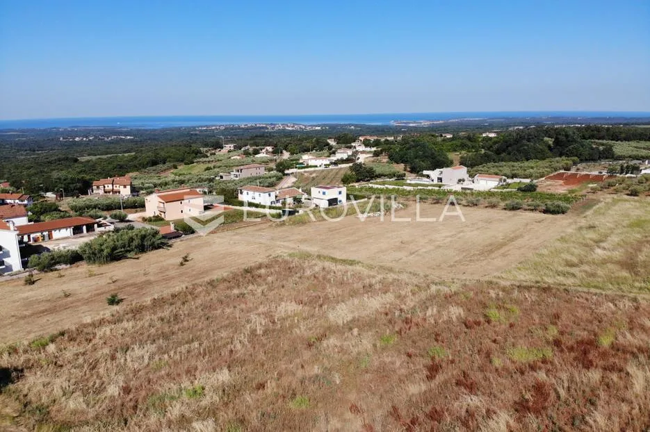 istra, poreč okolica – zemljište 1019 m2 s pogledom na more i građevinskom dozvolom - slika 5