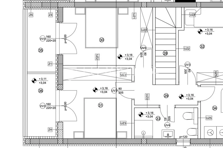 vodice, prostran trosoban stan, 125,82 m² - slika 18