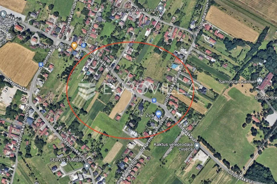 Zagreb, Brezovica, Donji Dragonožec, građevinsko zemljište 574 m2 s idejnim projektom