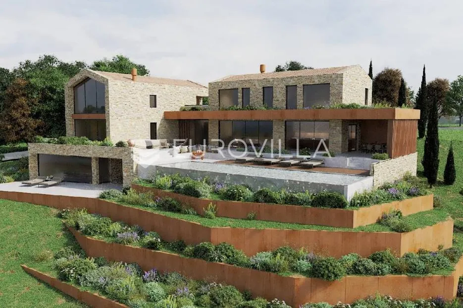 istra, motovun, građevinsko zemljište 2181m2 s idejnim projektom - slika 5