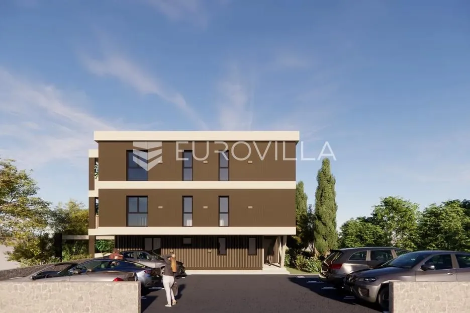 Vodnjan, Barbariga, novogradnja, luksuzan stan na prvom katu s prekrasnim pogledom 75 m²