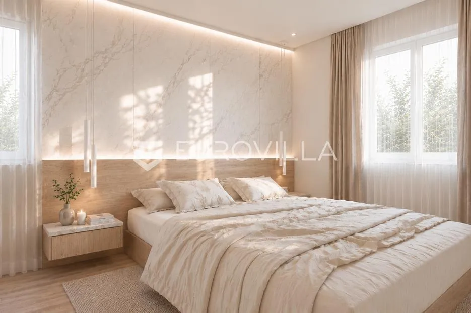 grad cres, centar, luksuzan trosoban stan 115 m² s pogledom na more, odlična lokacija - slika 8