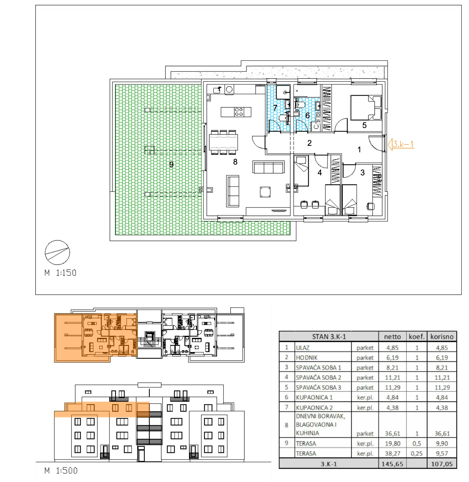 velika gorica, moderan četverosoban stan u novogradnji, 107 m² - slika 4