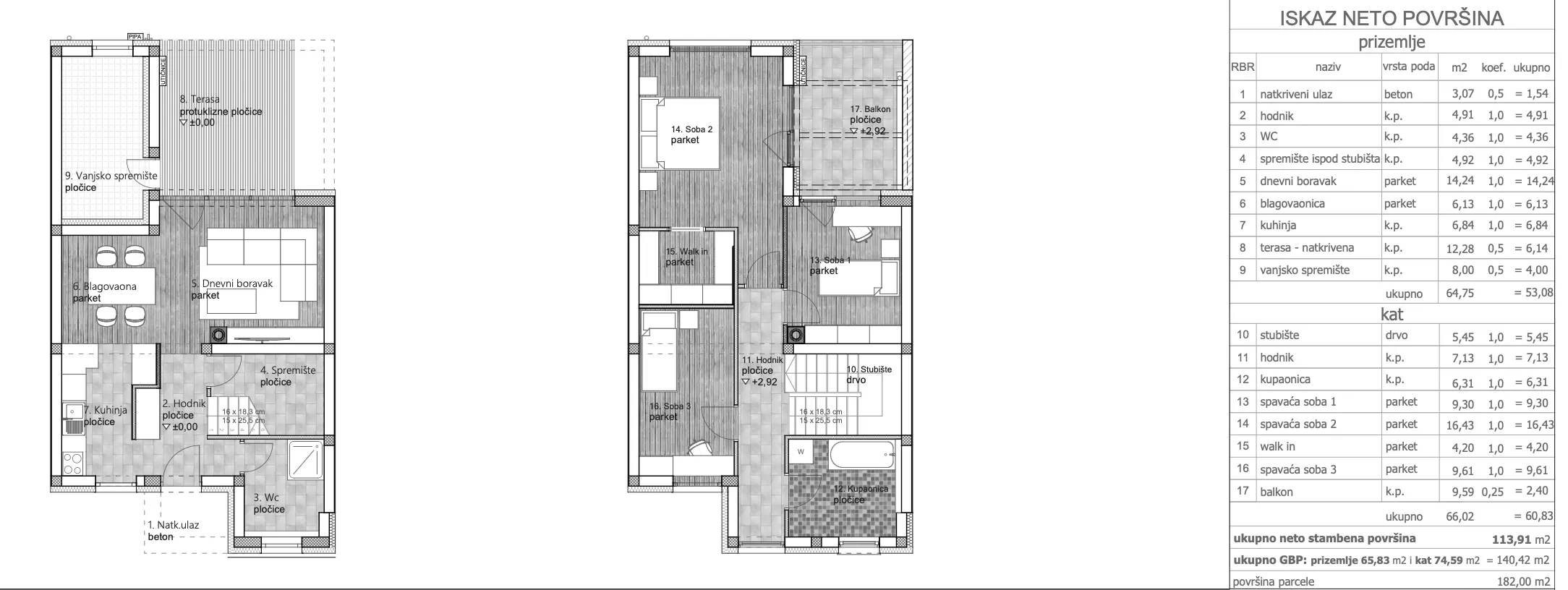 varaždin, texas kuća u nizu korisne površine 113,91 m² novogradnja - slika 5