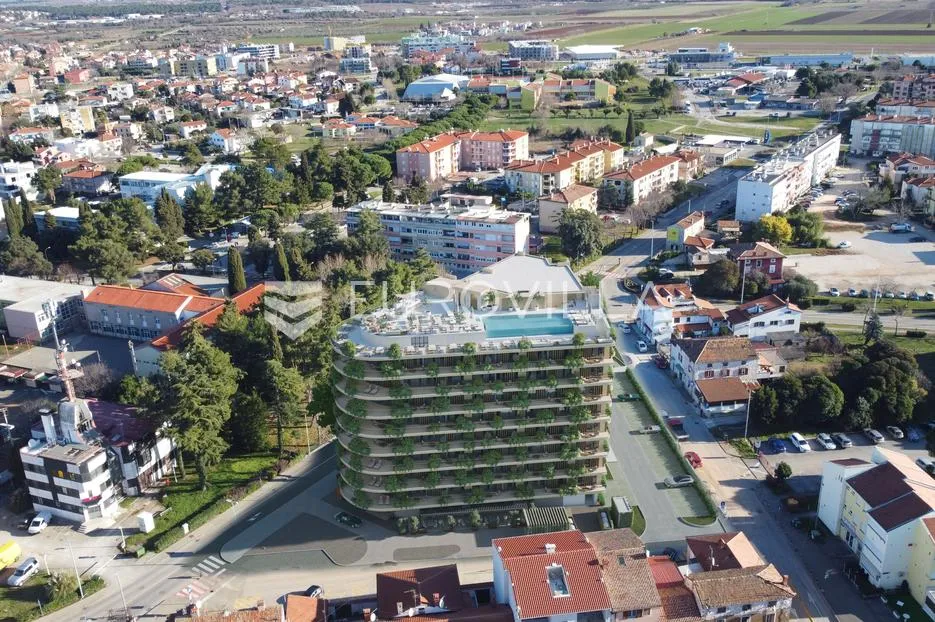 istra, umag — green tower residence, moderan jednosoban stan s terasom na 3. katu - slika 46