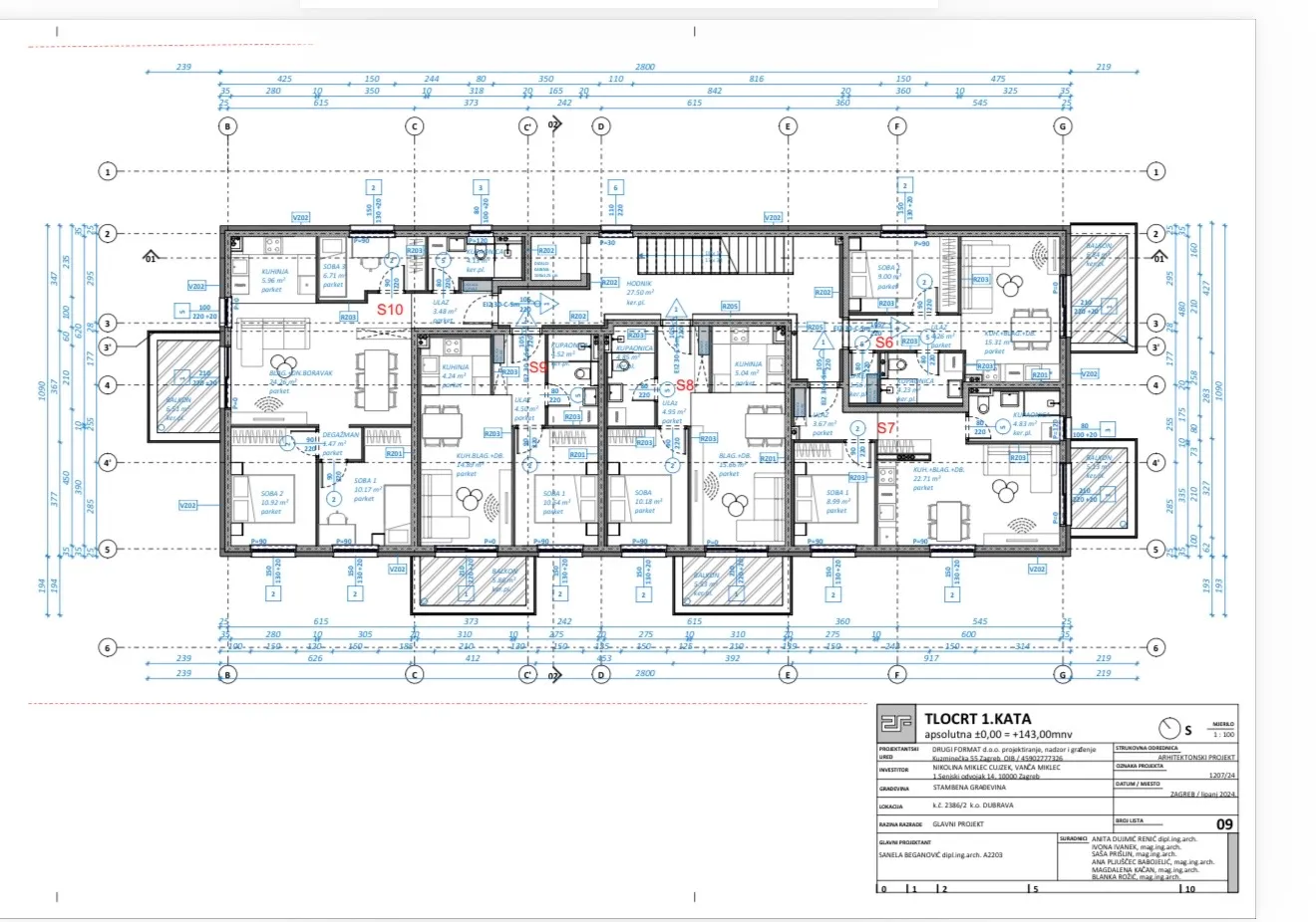 zagreb, dubrava, novogradnja, trosoban stan 71,37 m², parking, spremište - slika 9