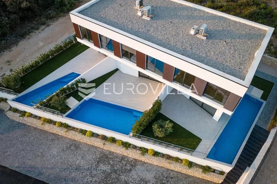 pag, mandre, trosoban stan u luksuznoj vili s privatnim bazenom i pogledom na more 130 m² - slika 21