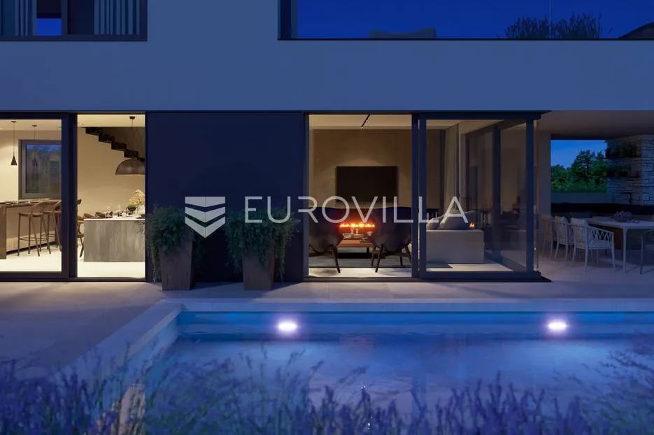 bratovići, poreč, moderna vila s bazenom, u izgradnji - slika 12