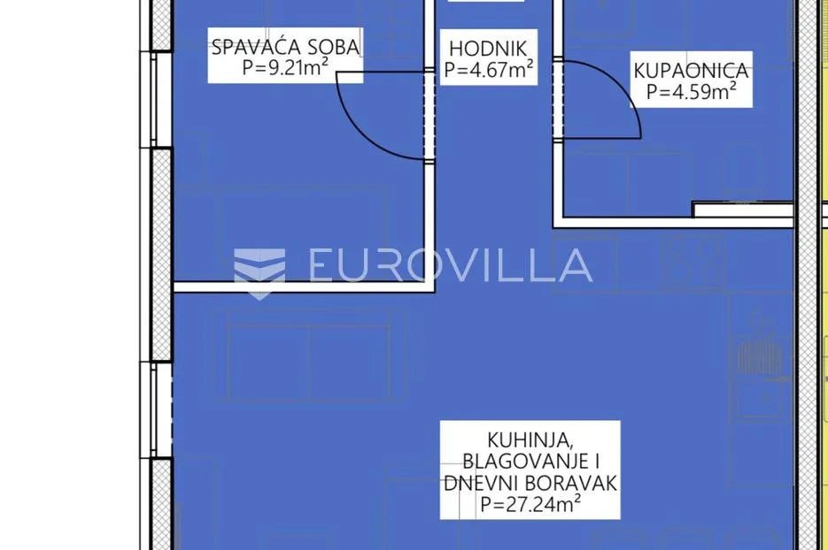 pag, povljana, dvosoban stan na 1. katu, s3 - slika 9