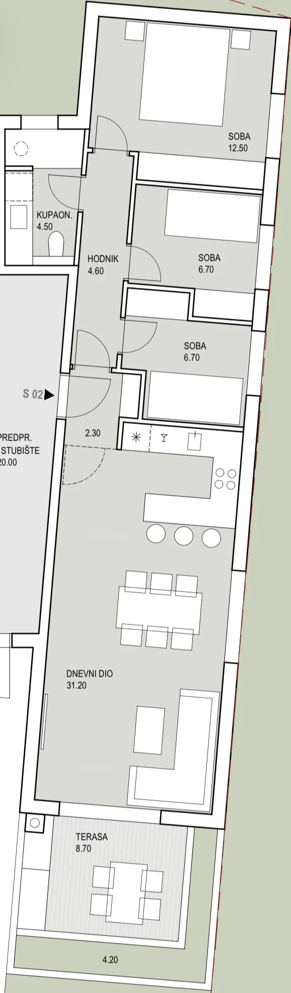 srinjine, trosoban stan u prizemlju s dva parking mjesta - slika 22
