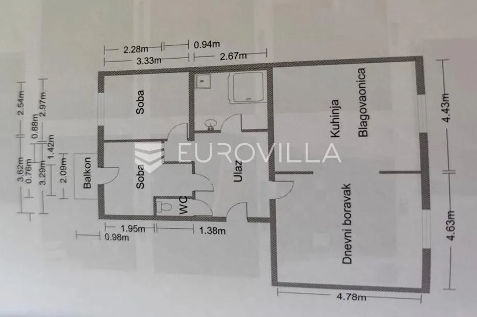 zagreb, brozova, prostran trosoban stan, 80 m², balkon i parkirno mjesto - slika 9